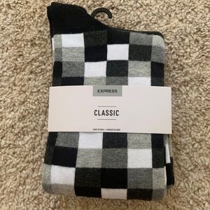 Checkers dress socks